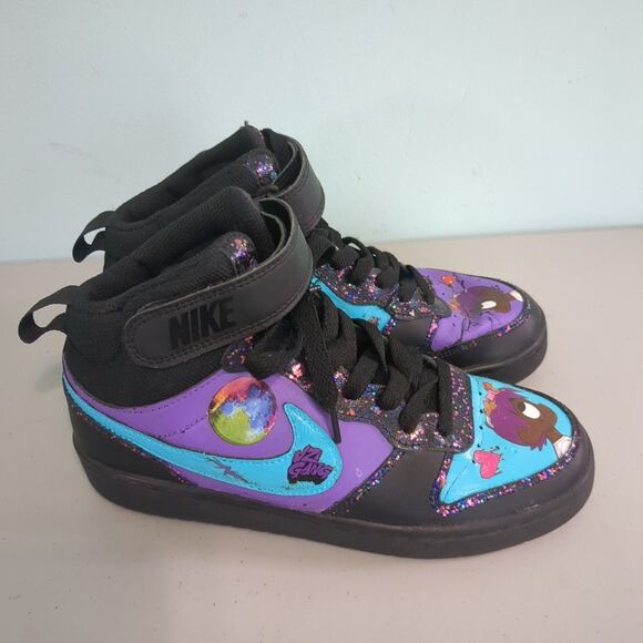Lil Uzi Vert Custom Hand Painted mid 2 court borough 5y - Picture 1 of 5